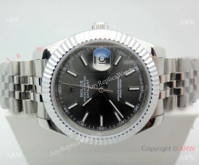 High Quality Rolex Datejust Jubilee 40mm Watches Stainless Steel Rhodium Gray Dial-Rolex Replica Watches for Sale